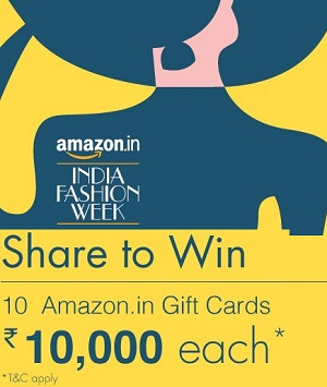 India Desire : Amazon India Fashion Week: Share To Win Rs. 10000 Amazon Gift Card